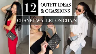 WHAT TO WEAR with Chanel Wallet on Chain | 12 OUTFITS FOR CHANEL WOC for different occasions