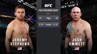 Ultra Real | EA Sports UFC 3 | Josh Emmett vs. Jeremy Stephens