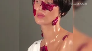 Bella Hadid's New PhotoShoot Behind The Scenes