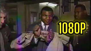 Mike tyson on handcuffs before going to prision in 1992. (super rare footage)