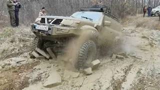 Nissan Patrol GR Y61 ZD30 Hard Off Road vs Mud and Ice