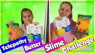 TWIN TELEPATHY  BUTTER SLIME CHALLENGE!!! en français