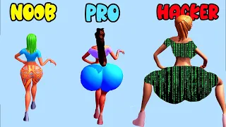 NOOB vs PRO vs CHEATER in Bounce Big | Biggest Butt Evolution