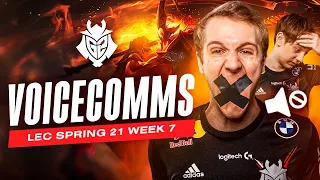 Jankos Mic Nerfed | LEC Spring 2021 Week 7 Voicecomms