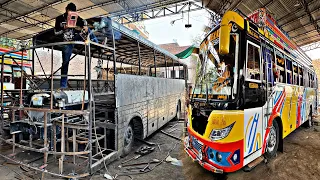 Handmade Passenger Bus Manufacturing Factory | Amazing Bus Manufacturing Without Powerful Tools