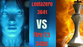 Leela chess zero (3641) vs Fire 7.1 (3421)