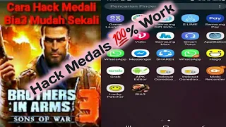 cara hack medali brothers in arms 3 versi 1.5.0.d root and no root 2019