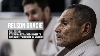 Relson Gracie talks about his father Helio Gracie, and teaches a counter to knee on belly