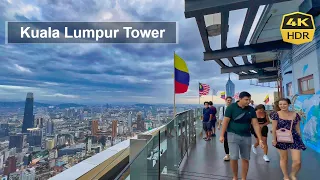 Stunning View from Kuala Lumpur Tower - The World's 7th Tallest Tower [4K HDR 60fps]