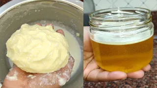 6 दिन की मलाई से 1 किलो मक्खन और 1 किलो घी बनाएं सिर्फ एक चीज मिलाकर || Homemade Desi Ghee Make