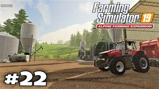 First large tractor and silage fermenter - Farming Simulator 19 Alpine DLC Erlengrat  #22 Timelapse