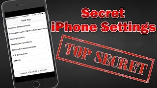 Access Hidden iPhone Settings Using These Secret Codes!