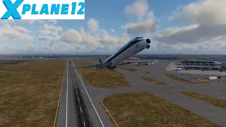 X-Plane 12 Official Release Default McDonnell Douglas MD-82 Rome to Milan