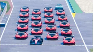 Ferrari F1 2022 F1-75 vs Ferrari FXX-K EVO at Spa Francorshamps