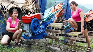 tractor repair girl, diesel engine maintenance/blacksmith girl