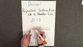 Division 1 - Repeated Subtraction on a Numberline