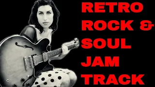 Modern Retro Rock / Soul Groove | Guitar Jam Track in E Minor (63 BPM)