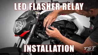 How to install an LED Flasher Relay on a 2018 Yamaha MT-07 by TST Industries