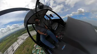 First Helicopter Solo Flight! Robinson R44