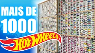 MAIS DE 1000 HOT WHEELS NESTA PAREDE!