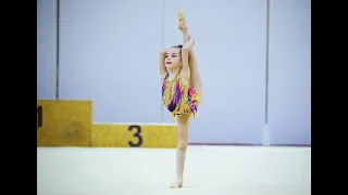 Rhythmic gymnastic Sofia 7 years old. First competition.