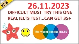 BRITISH COUNCIL IELTS LISTENING TEST 2023 WITH ANSWERS - 26.11.2023