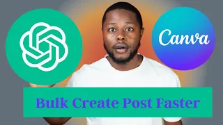 bulk create social media posts with chatgpt and canva - 30x content automation