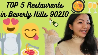 TOP 5 Restaurants in Los Angeles Beverly Hills  2022