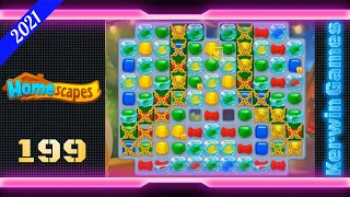 Homescapes Level 199 - Super Hard Level - No Boosters - 10 moves (2021)