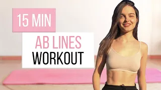 15 MIN AB LINES WORKOUT FOR BEGINNERS I Тренировка на пресс для начинающихI / No Equipment