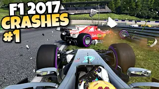 F1 2017 CRASHES #1