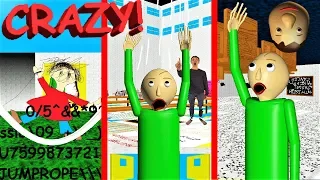 BALDI'S SCHOOLHOUSE GOES CRAZY!! PLAYTIME CORRUPTION!! | Baldi's Basics MOD: Crazy School