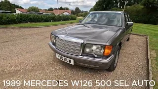 1989 MERCEDES W126 500 SEL AUTO