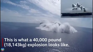 US Navy uses 40,000lb explosive to test warship in Full Ship Shock Trial.