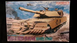 Dragon 1/35 scale M1A1 ABRAMS with Mine Plough Inbox Review