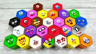 Numberblocks - Looking Hexagon CLAY Coloring! ASMR