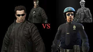 Terminators Fight: T-850 VS T-1000 (GTA)