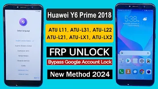 Huawei y6 prime 2018 Frp Bypass | Huawei Y6 ATU L11 Frp Bypass Without Pc