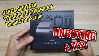 Dash Cam 70mai A200 set Unboxing dan testing