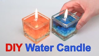 DIY красивая вода свеча