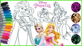 Mewarnai Princess Disney Frozen 2 Elsa Anna Coloring Page Animation