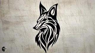 How to Draw Fox Tribal Tattoo @LetsDrawBlack