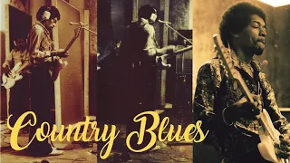 Jimi Hendrix - Country Blues backing track in B - 80 BPM