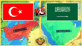 WorldBox Timelapse | Turkey VS Saudi Arabia  | +1200 YEARS