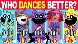 Who DANCES Better?💃🎶 Poppy Playtime Chapter 3 vs Digital Circus 2  | Catnap, Dogday, Pomni