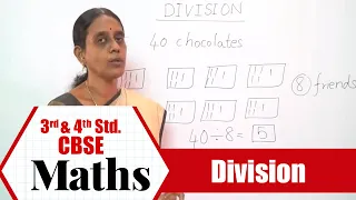 3rd & 4th STD Maths | Division | CBSE Syllabus Mathematics