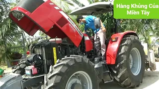 Try The Newly Bought Massey Ferguson The Largest Tractor In The West So Fascinating