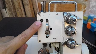 Ajuste de barra de aguja de la overlock casera | mecanica confeccion
