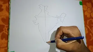 How to draw a Indian map.Indian map drawing easy stap by Stap.