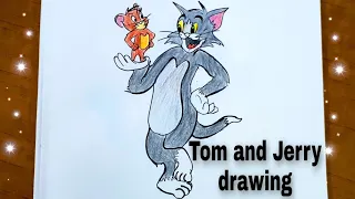 Tom and Jerry painting// simple Tom and Jerry drawing// Tom and Jerry Cartoon drawing